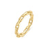 Gold Paper Clip Link Ring